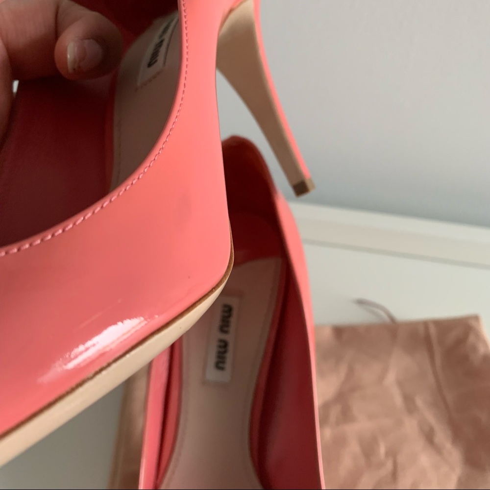 Miu Miu Pink Patent Leather Heels - 39 EU - Picture 9 of 10